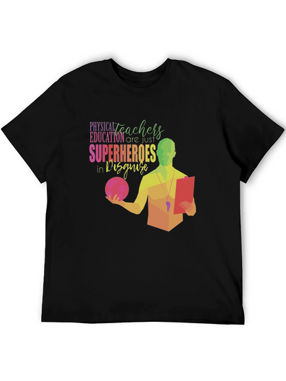 Camiseta Negra: Héroes de Educación Física