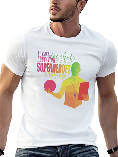 Camiseta Negra: Héroes de Educación Física