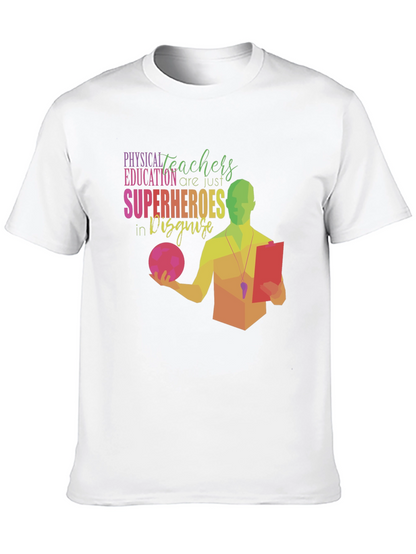 Camiseta Negra: Héroes de Educación Física