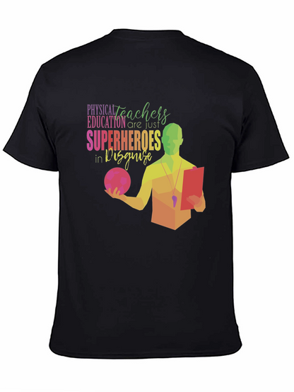 Camiseta Negra: Héroes de Educación Física
