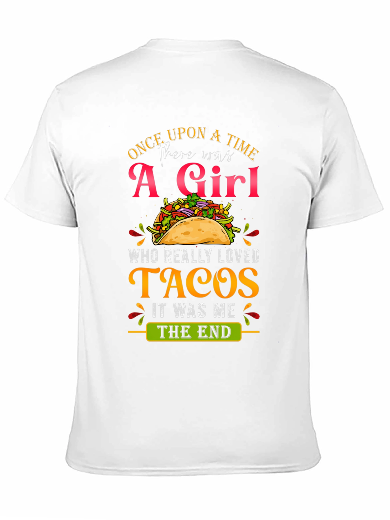 Camiseta Negra: Una Chica y Tacos - ¡Perfecta!