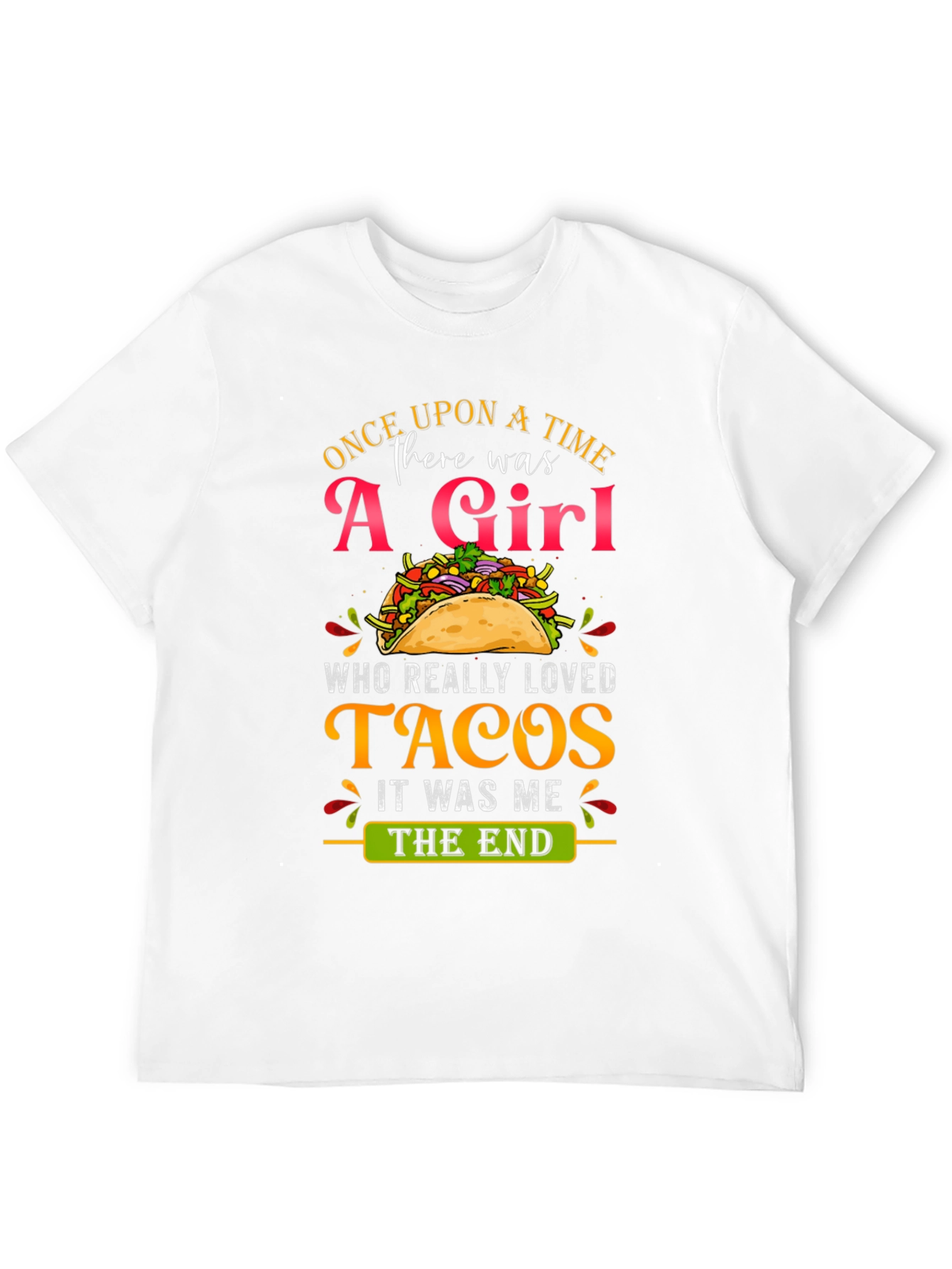 Camiseta Negra: Una Chica y Tacos - ¡Perfecta!