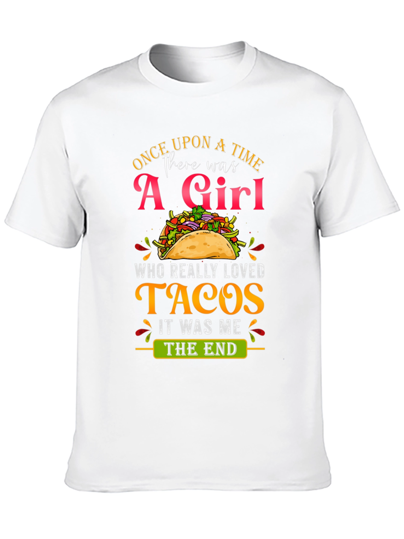 Camiseta Negra: Una Chica y Tacos - ¡Perfecta!