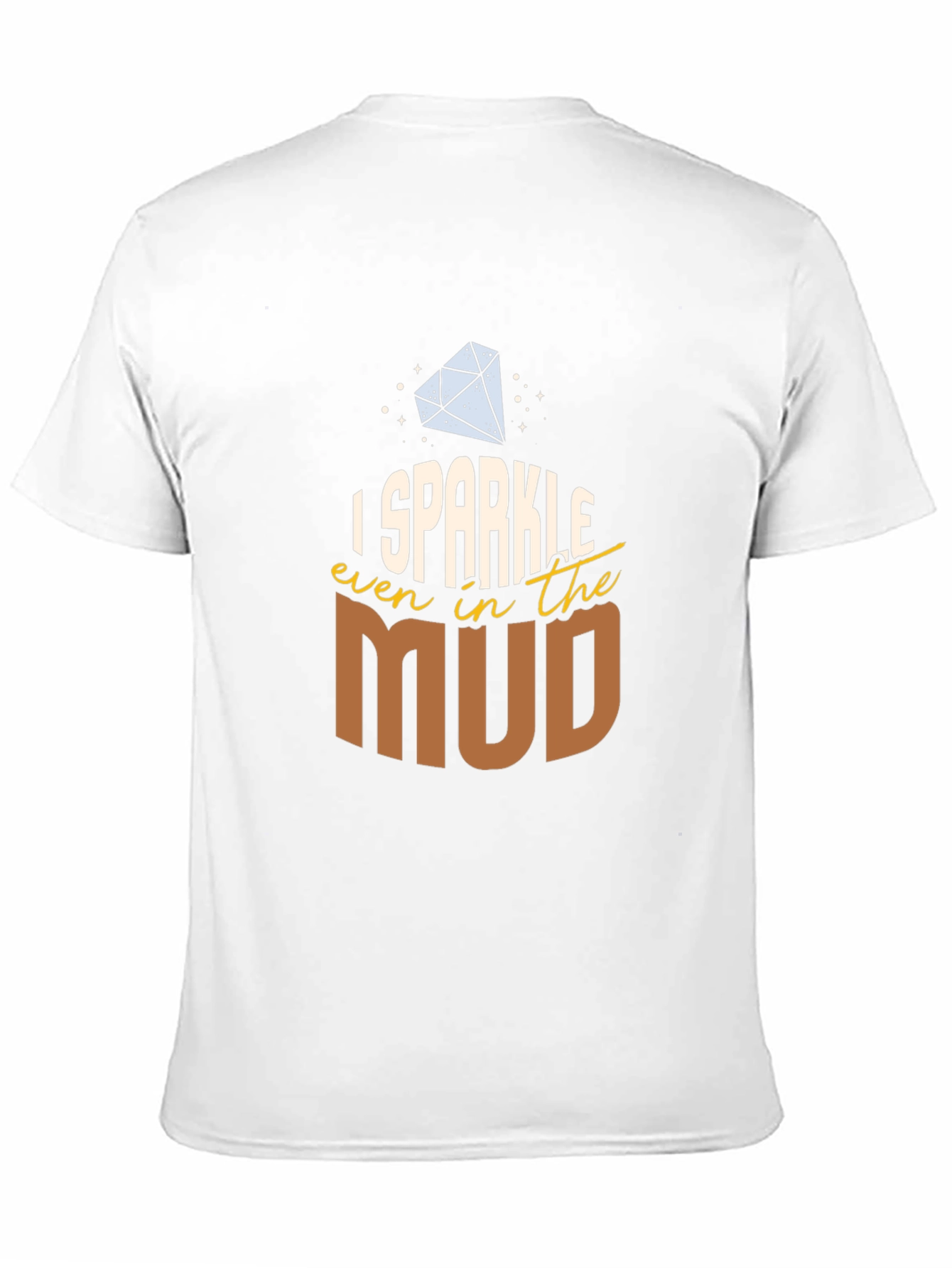 Camiseta Negra con Diseño Brillo en el Lodo