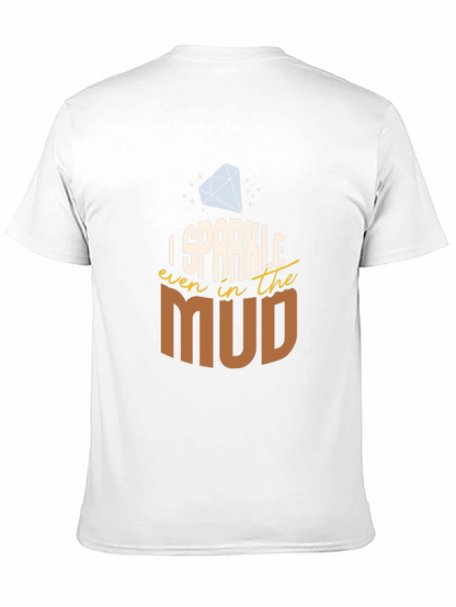 Camiseta Negra con Diseño Brillo en el Lodo