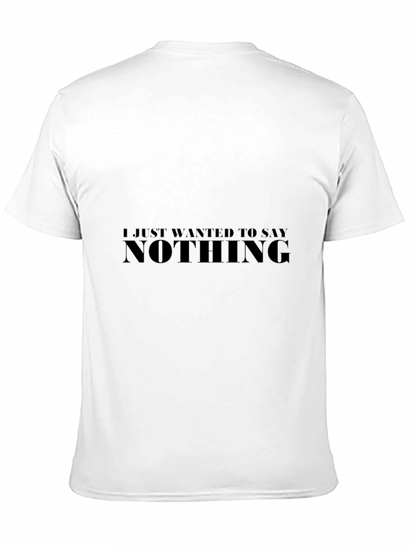 Camiseta Negra Hombre - Nothing
