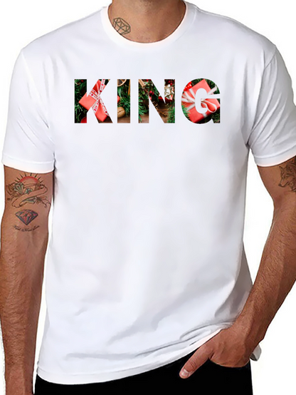 Camiseta Negra Navideña KING