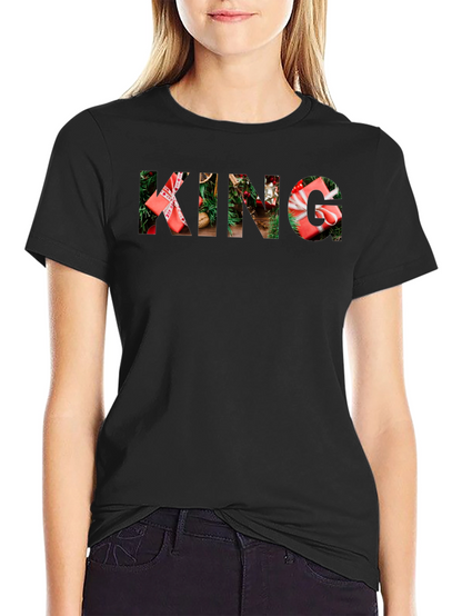 Camiseta Negra Navideña KING