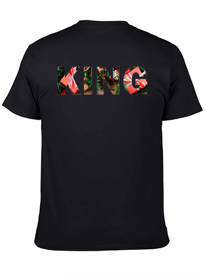Camiseta Negra Navideña KING