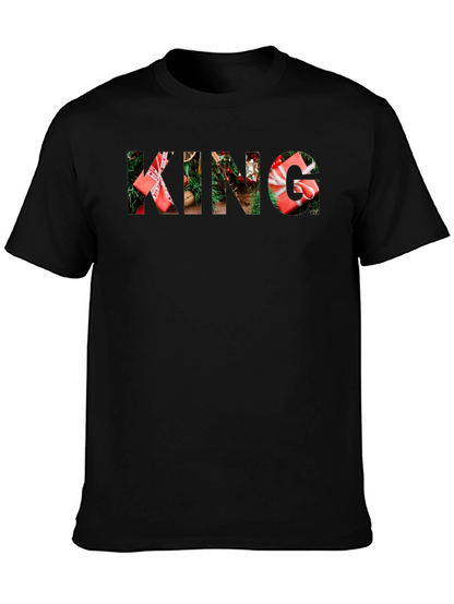 Camiseta Negra Navideña KING