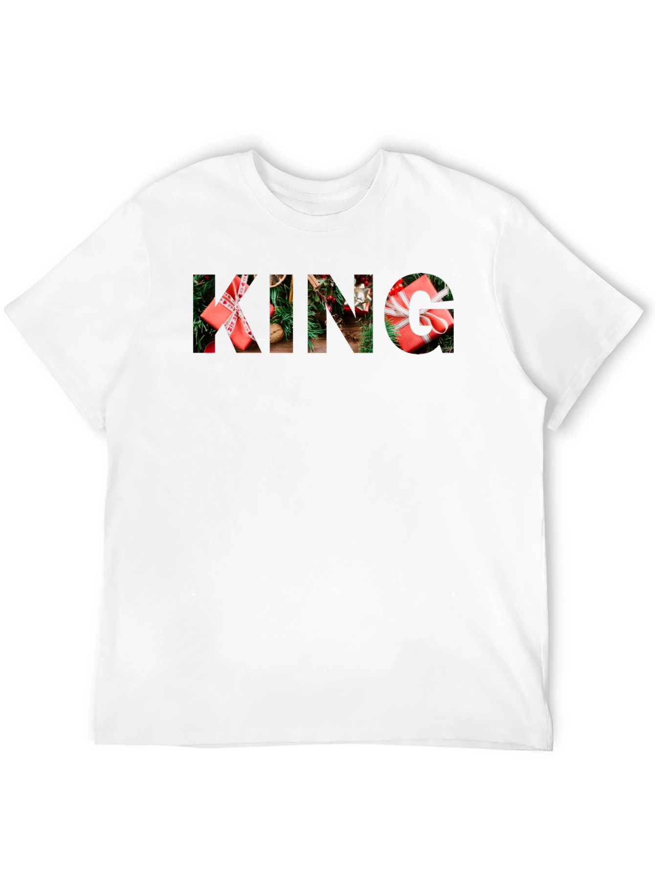 Camiseta Negra Navideña KING