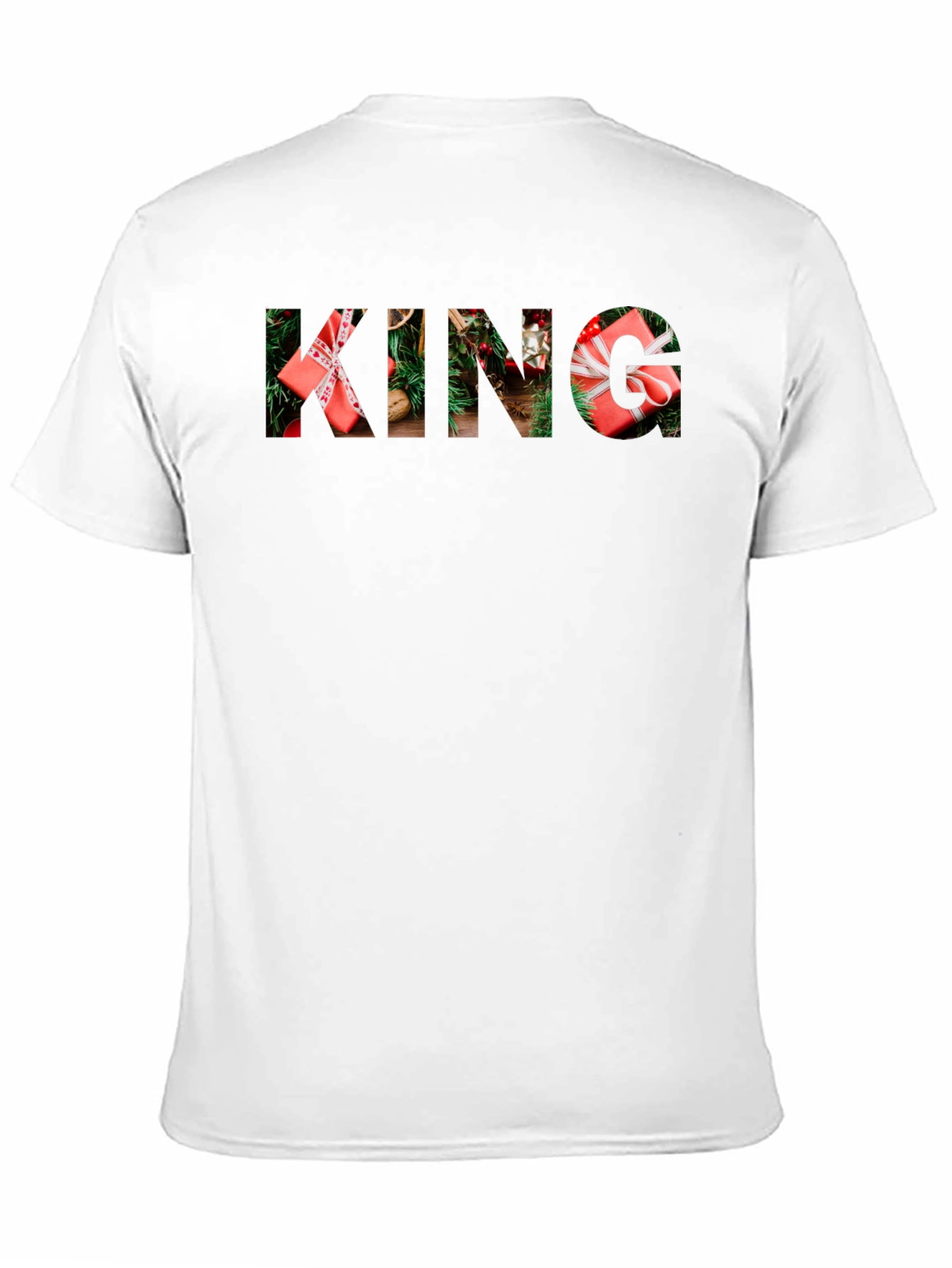 Camiseta Negra Navideña KING