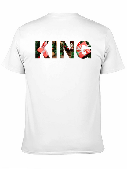 Camiseta Negra Navideña KING