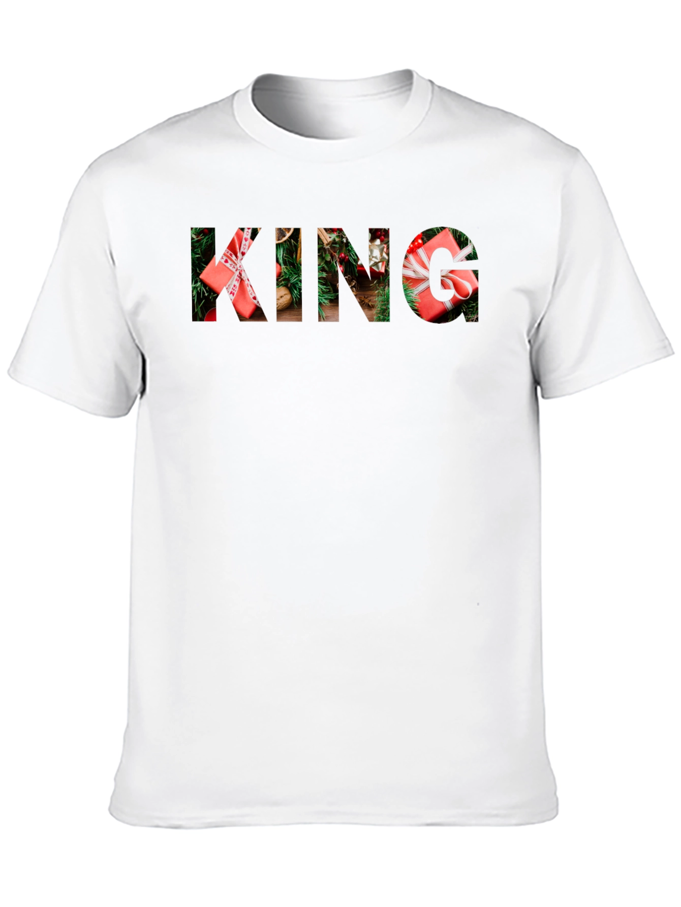 Camiseta Negra Navideña KING