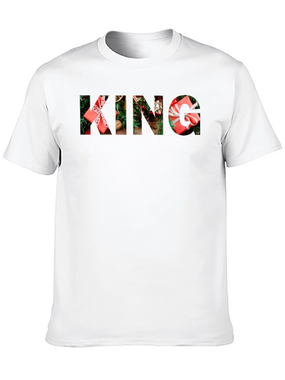 Camiseta Negra Navideña KING