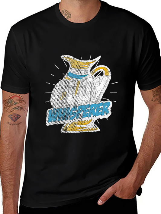 Camiseta Negra Whisperer Jarra Vintage