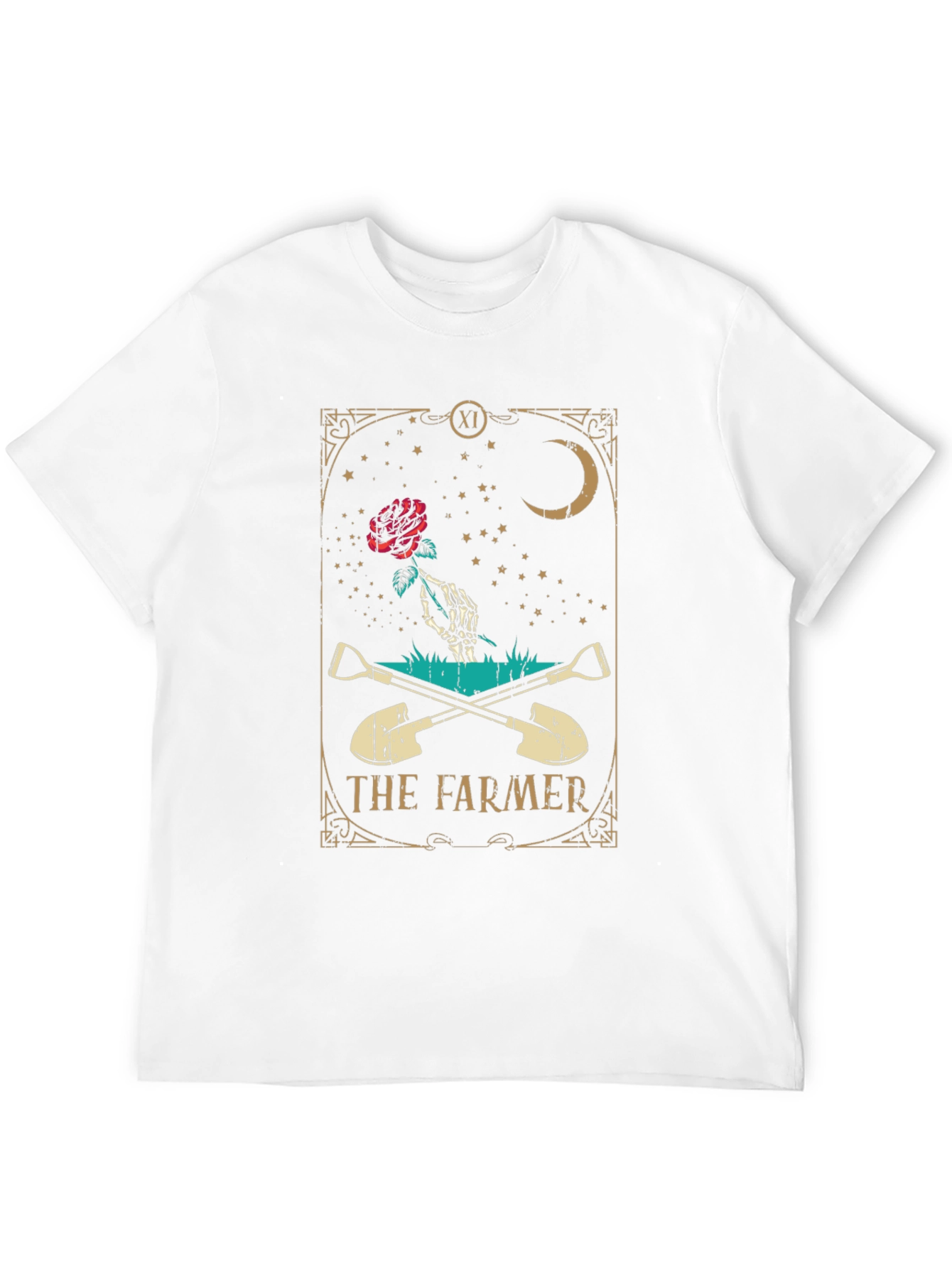 Camiseta Negra El Granjero con Diseño Esotérico