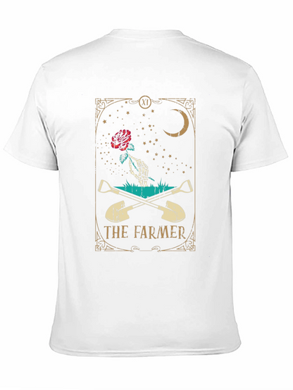Camiseta Negra El Granjero con Diseño Esotérico