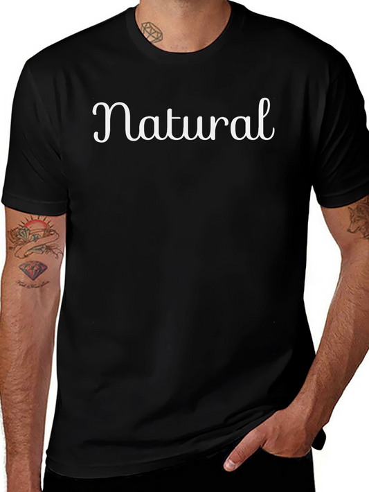 Camiseta Negra Natural para Hombre