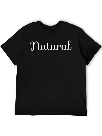 Camiseta Negra Natural para Hombre