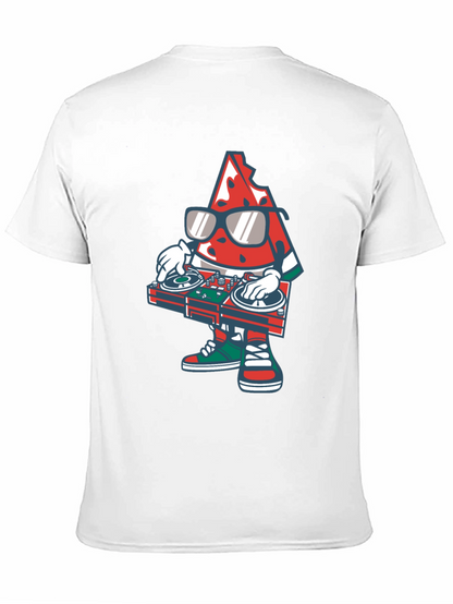 Camiseta Negra con Diseño de Sandía DJ