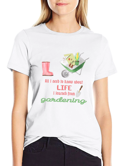 Camiseta Negra Lecciones de Jardinería