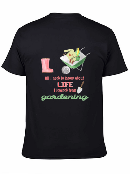 Camiseta Negra Lecciones de Jardinería