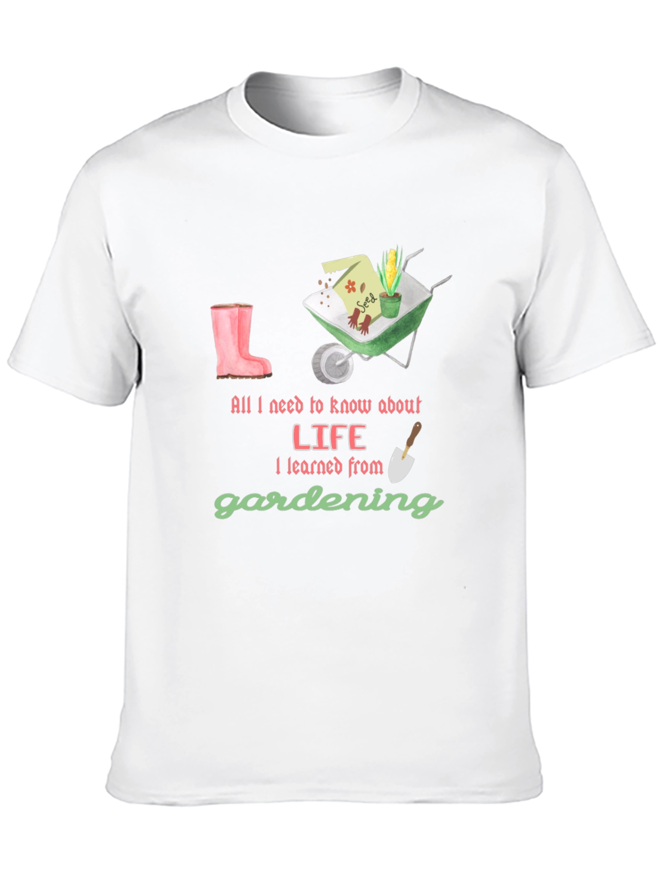 Camiseta Negra Lecciones de Jardinería