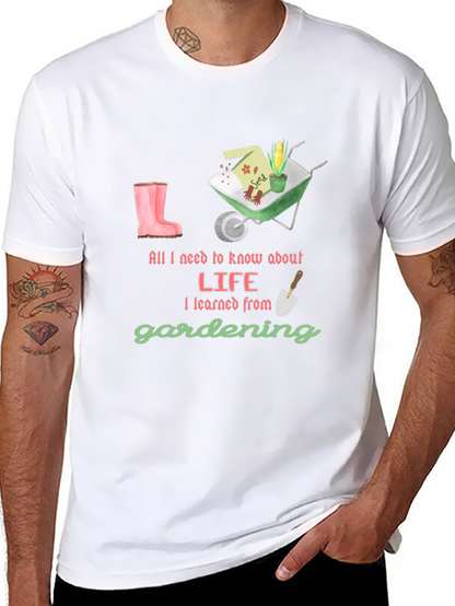 Camiseta Negra Lecciones de Jardinería