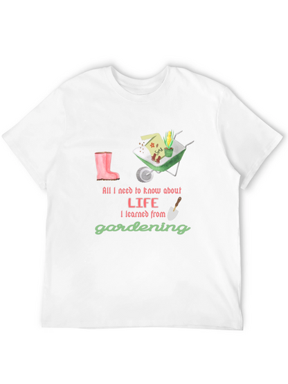 Camiseta Negra Lecciones de Jardinería