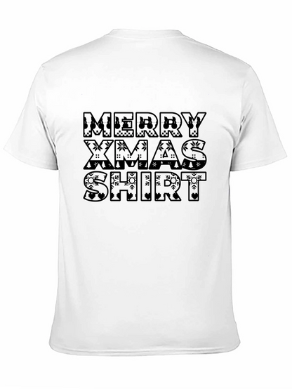 Camiseta Navideña Negra Merry Xmas Shirt