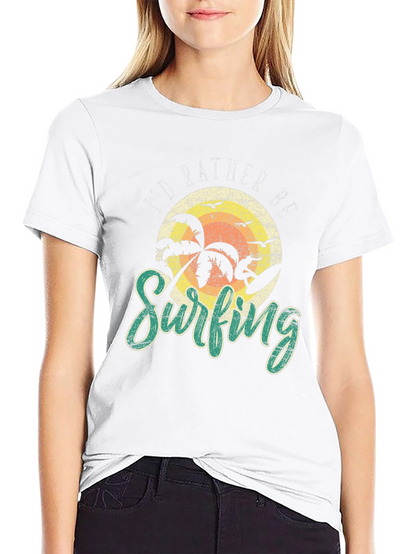 Camiseta Negra Prefiero Surfear