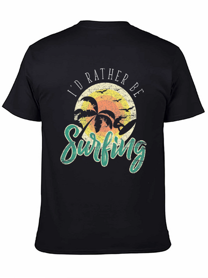 Camiseta Negra Prefiero Surfear