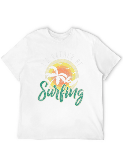 Camiseta Negra Prefiero Surfear