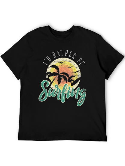Camiseta Negra Prefiero Surfear