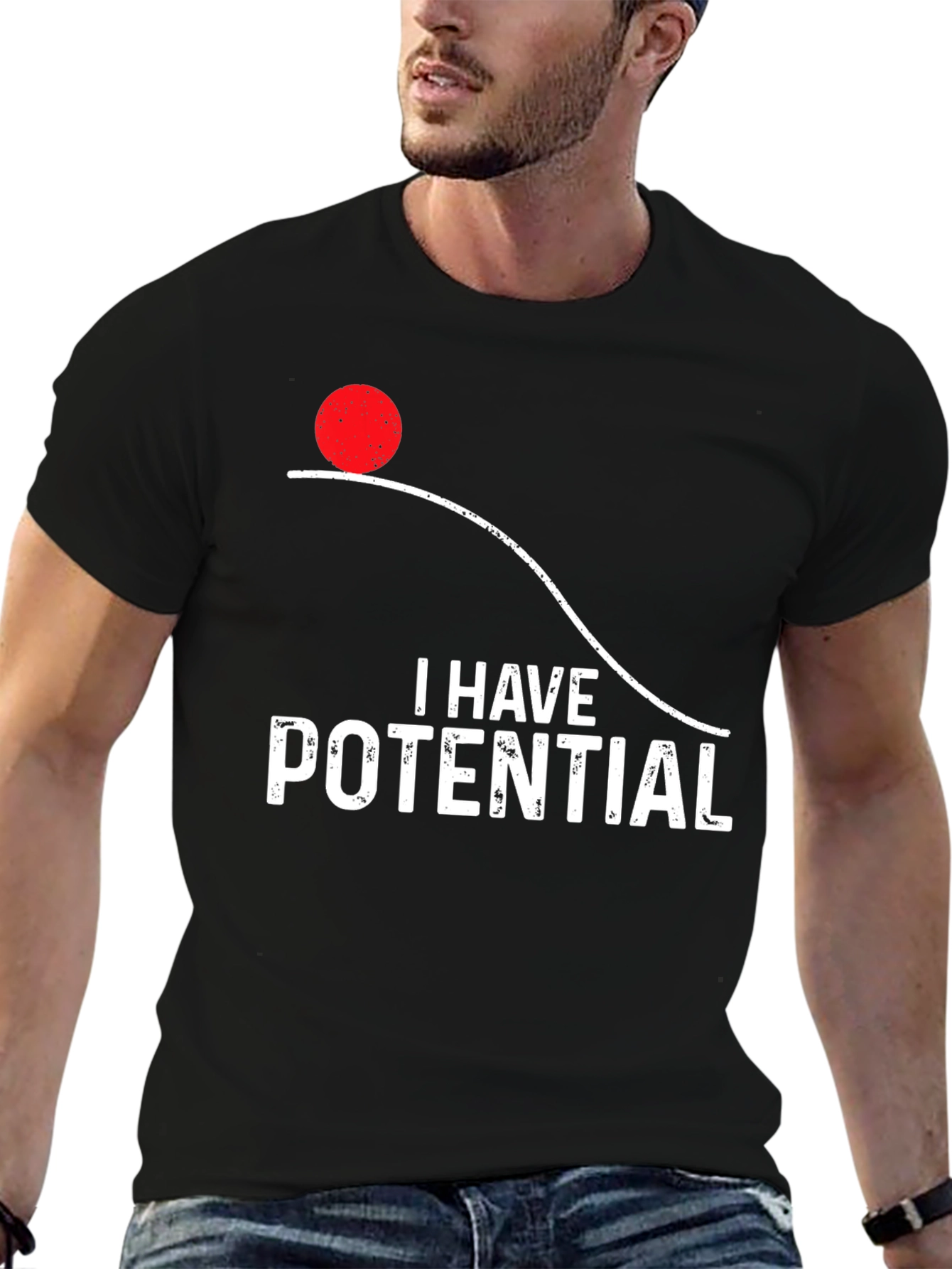 Camiseta Tengo Potencial Física Divertida