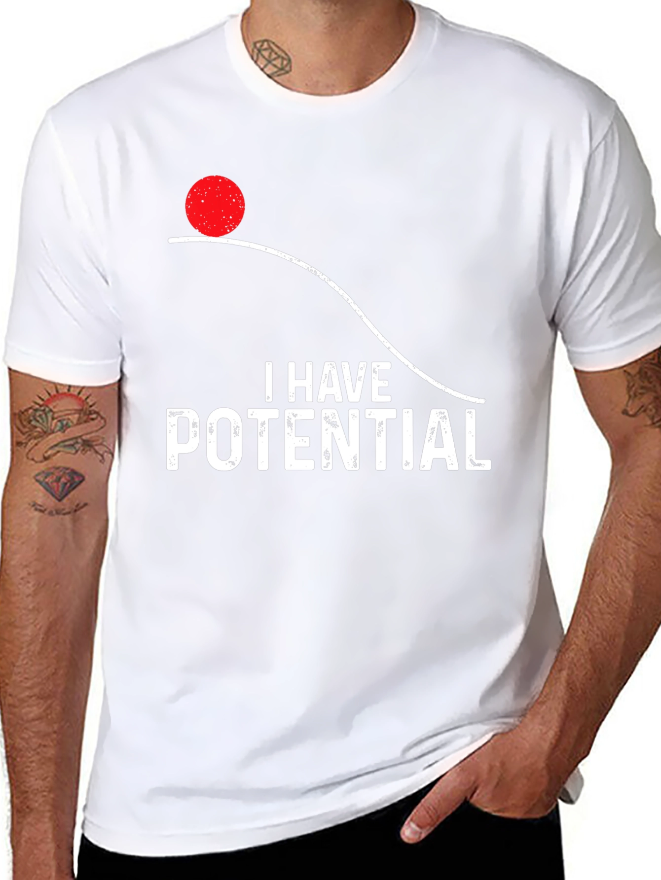 Camiseta Tengo Potencial Física Divertida