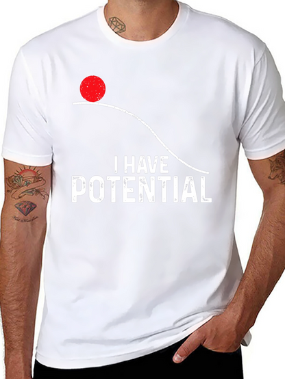 Camiseta Tengo Potencial Física Divertida