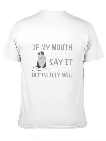 Camiseta Negra con Diseño Gráfico Divertido