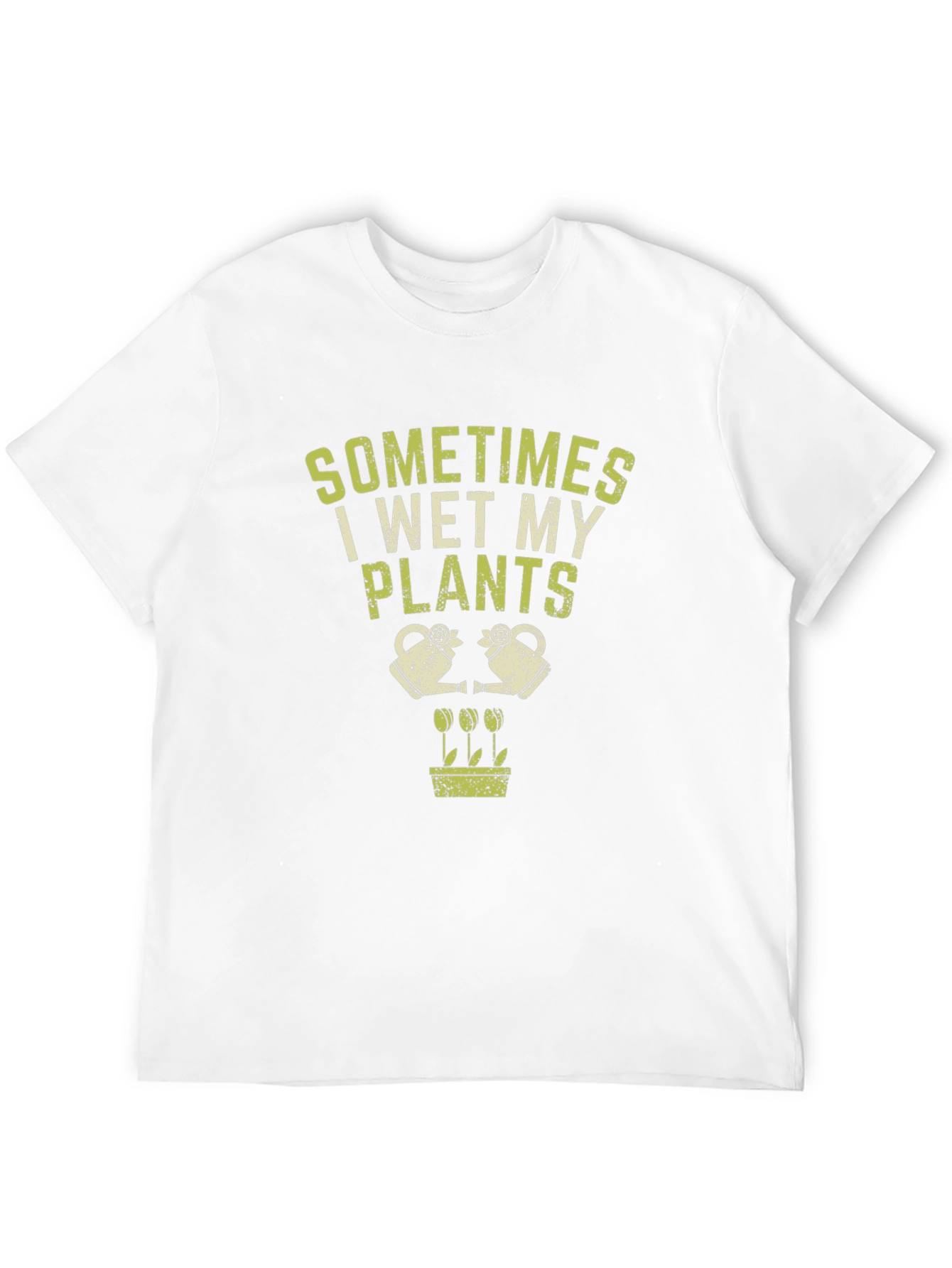 Camiseta Negra Sometimes I Wet My Plants