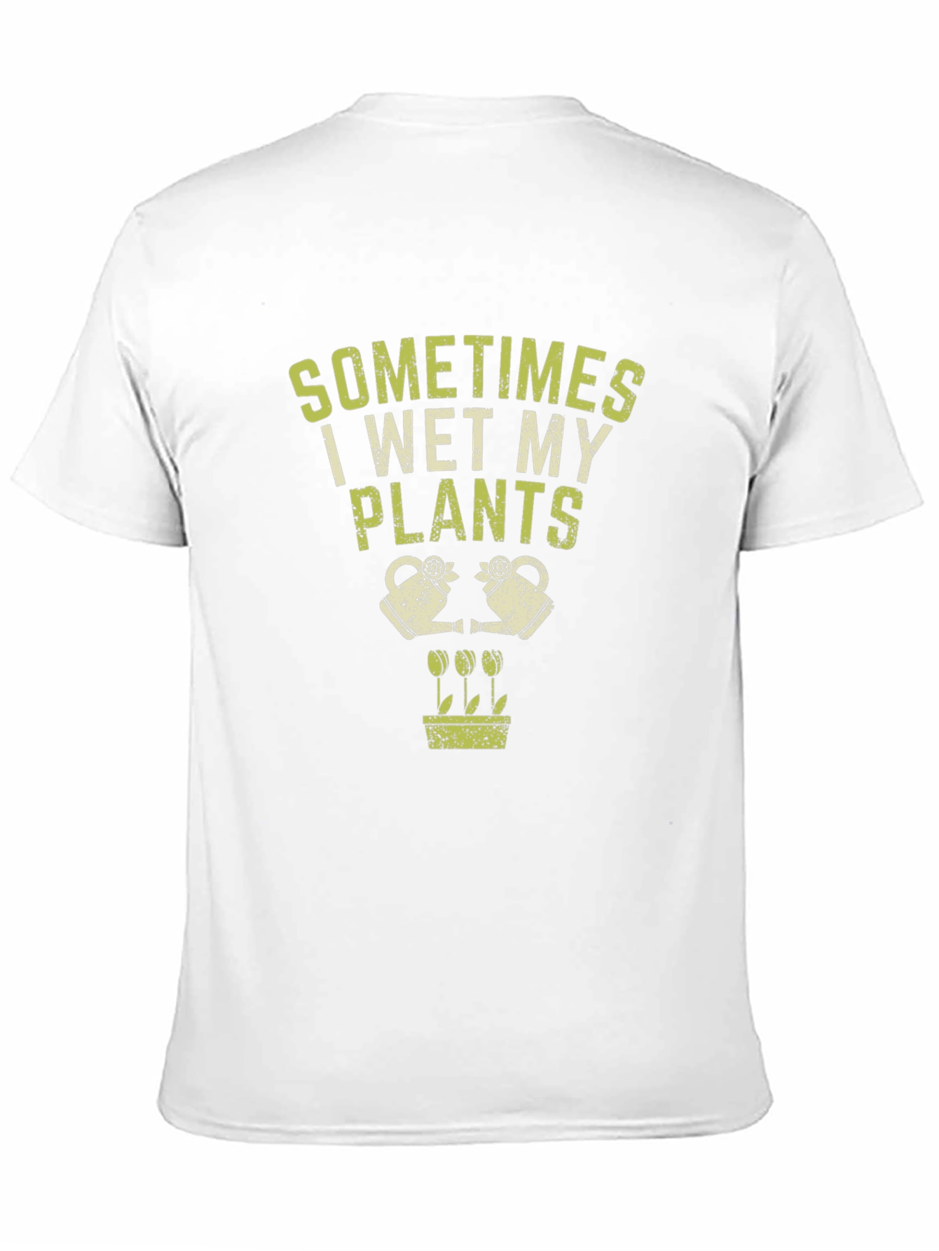 Camiseta Negra Sometimes I Wet My Plants