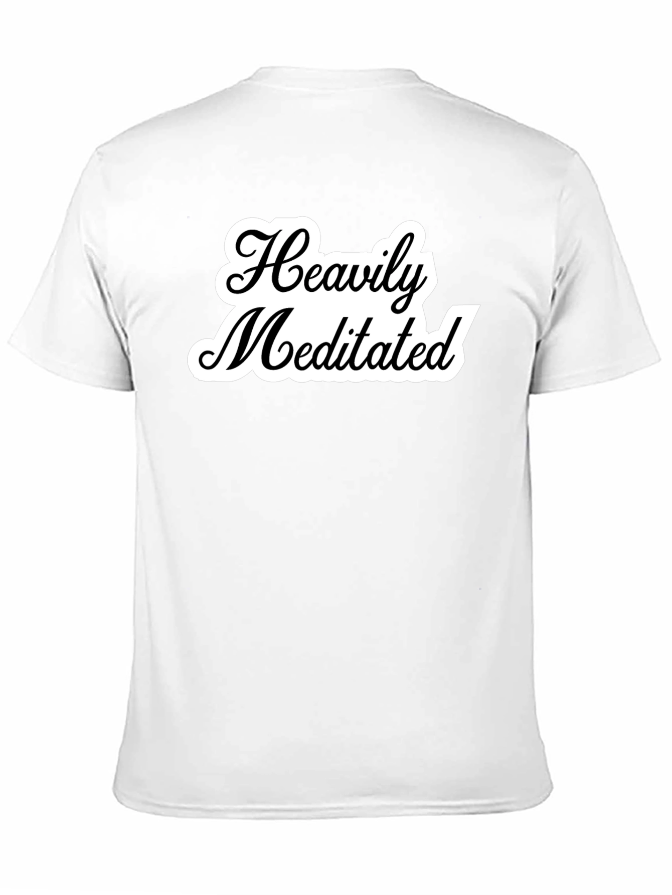 Camiseta Negra Unisex Heavily Meditated