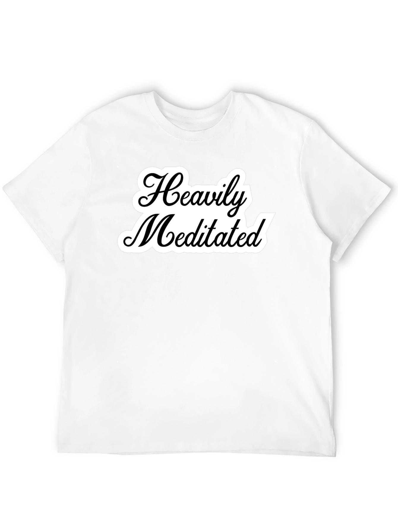 Camiseta Negra Unisex Heavily Meditated