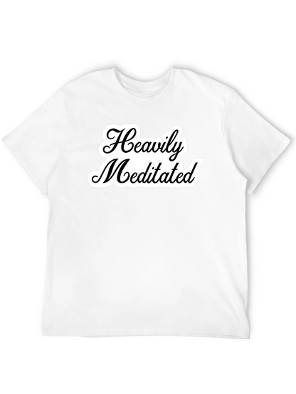 Camiseta Negra Unisex Heavily Meditated