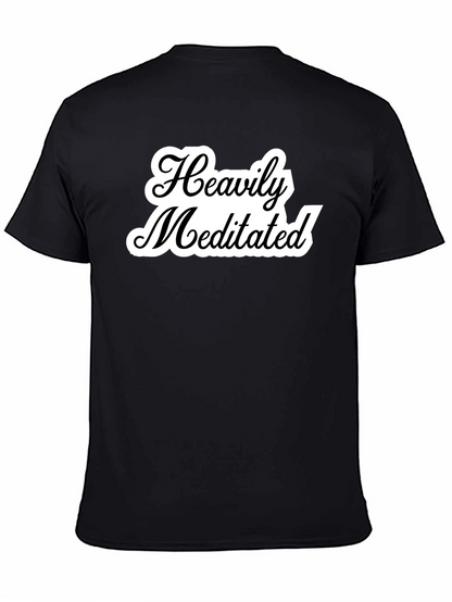 Camiseta Negra Unisex Heavily Meditated