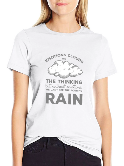 Camiseta Negra con Diseño Inspirador Emociones