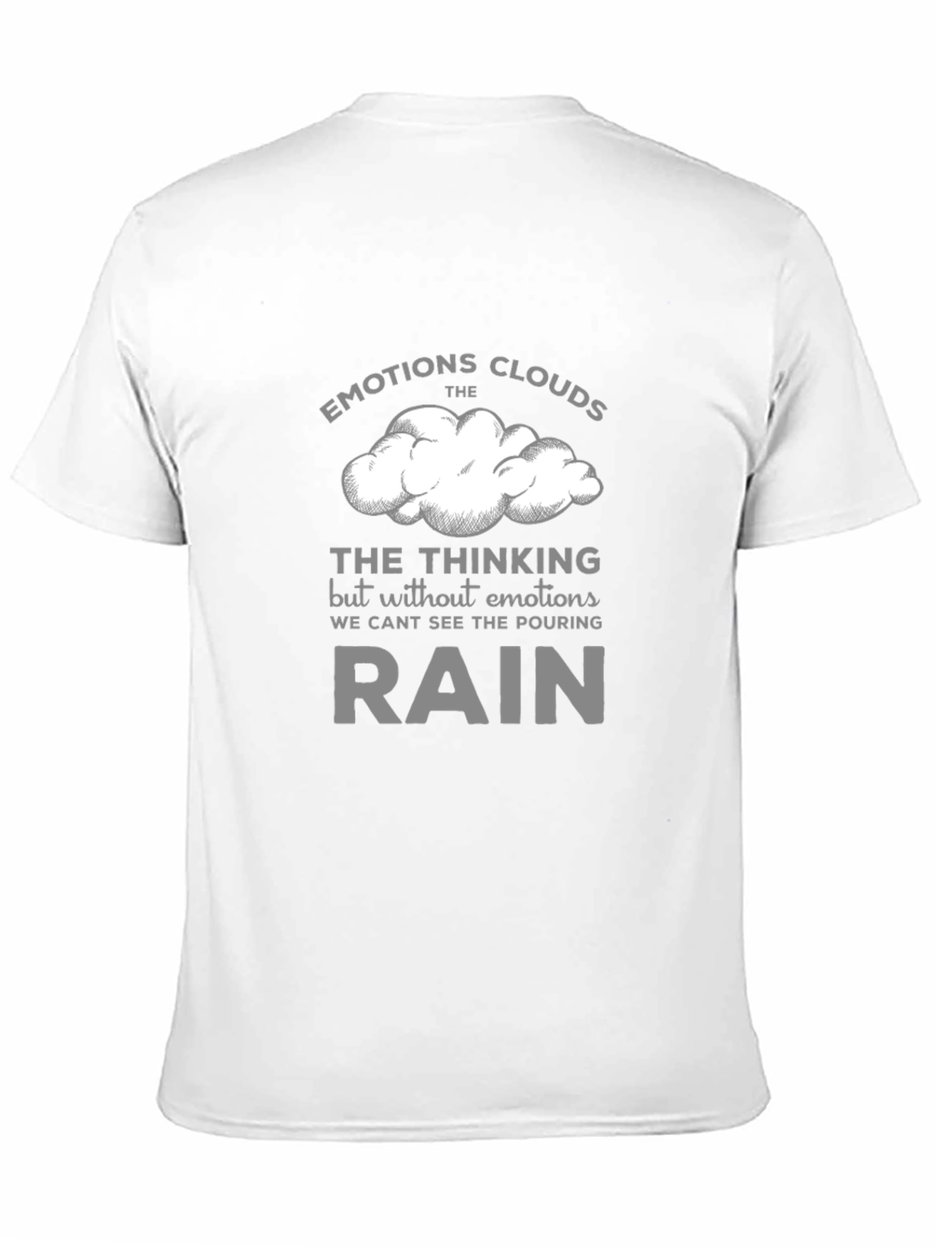Camiseta Negra con Diseño Inspirador Emociones