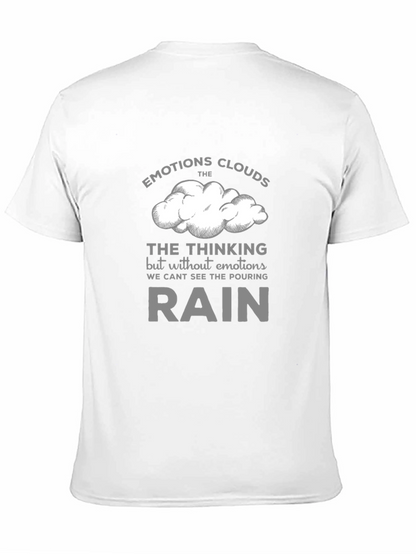 Camiseta Negra con Diseño Inspirador Emociones