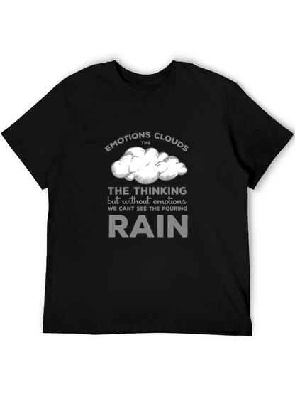 Camiseta Negra con Diseño Inspirador Emociones