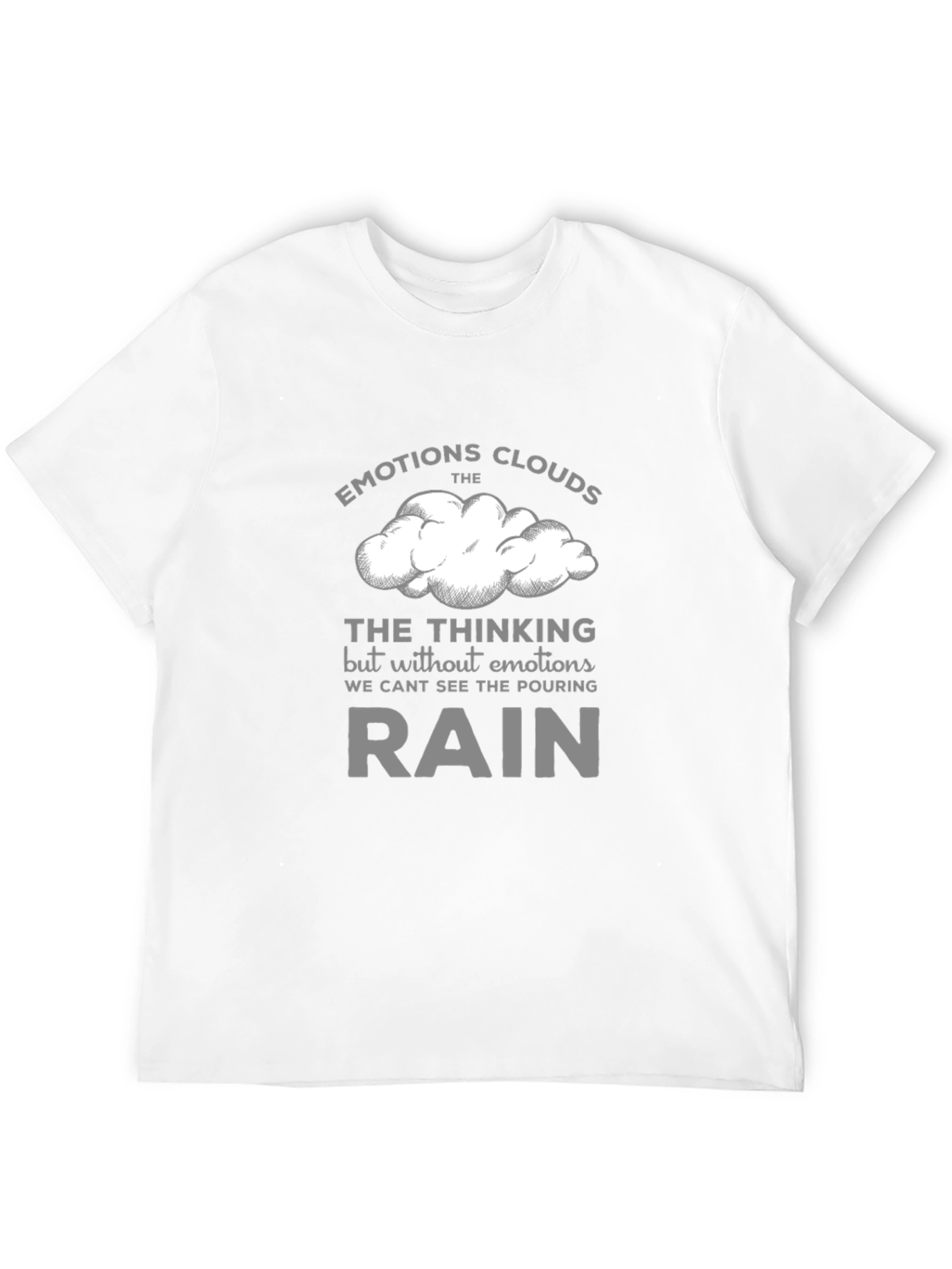 Camiseta Negra con Diseño Inspirador Emociones